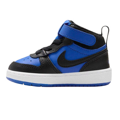Royal Blue-Black - Side - Nike Baby Court Borough High Top Trainers