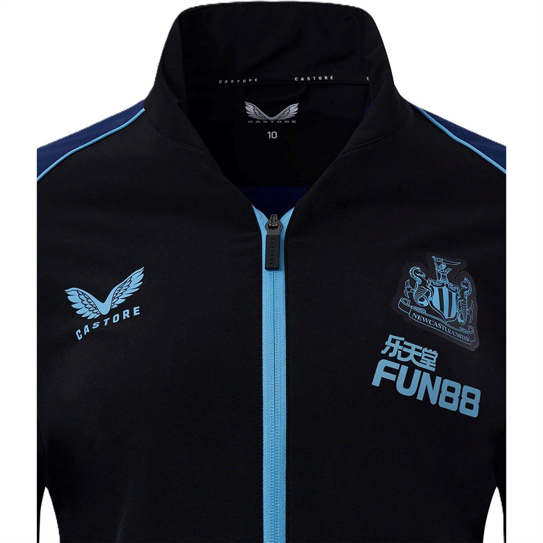 Black - Side - Castore Womens-Ladies Newcastle United FC Track Jacket