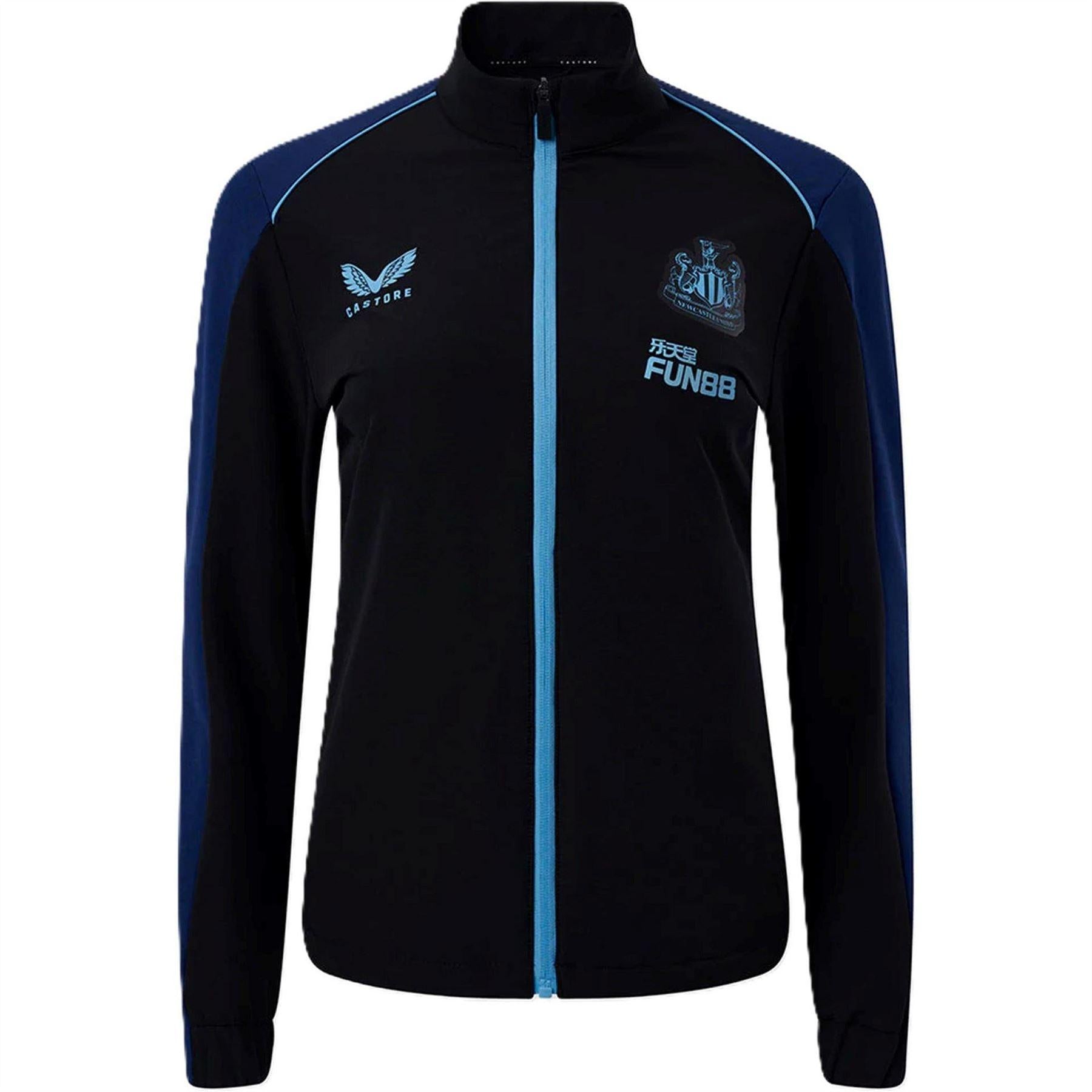Black - Front - Castore Womens-Ladies Newcastle United FC Track Jacket