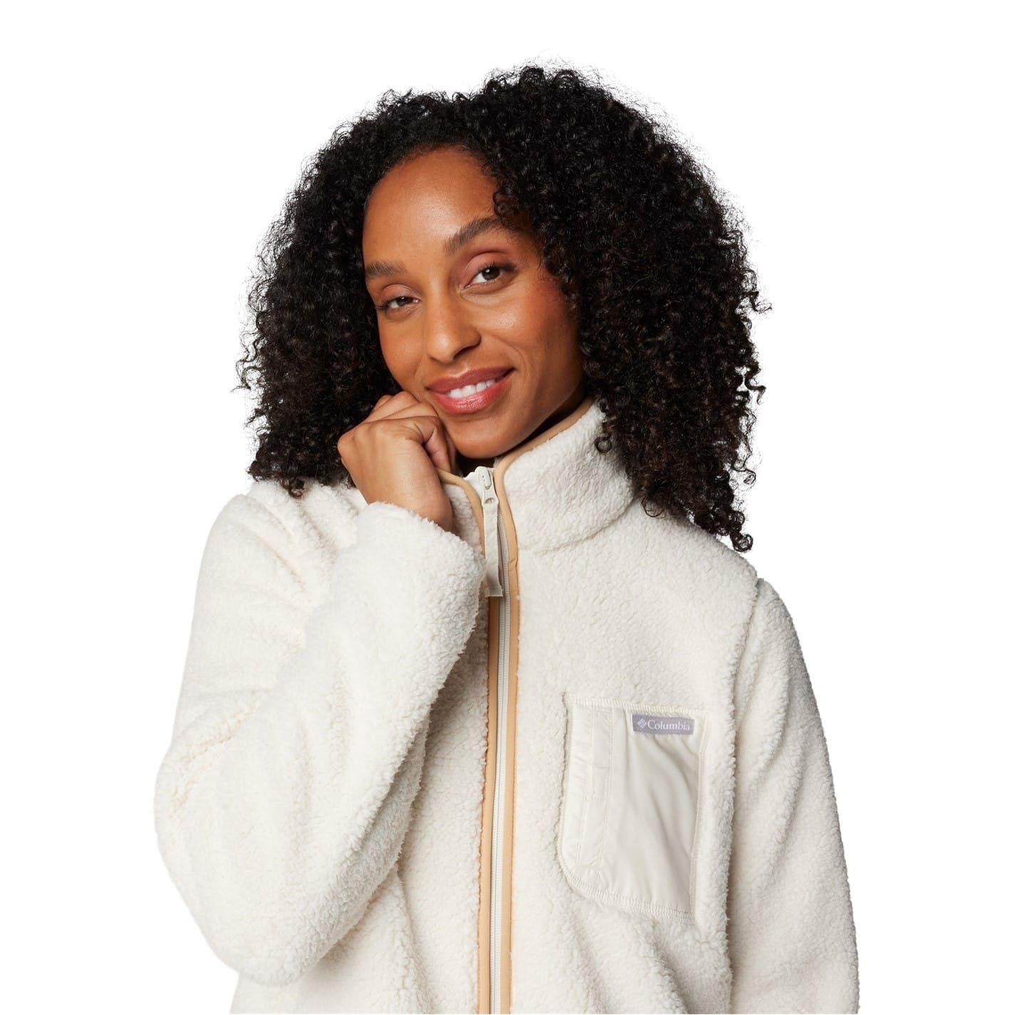 Chalk - Side - Columbia Womens-Ladies Full Zip Fleece Jacket