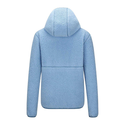 Blue - Back - Karrimor Womens-Ladies Tundra Sherpa Fleece Lightweight Hooded Jacket