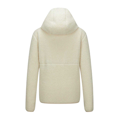 Cream - Back - Karrimor Womens-Ladies Tundra Sherpa Fleece Lightweight Hooded Jacket