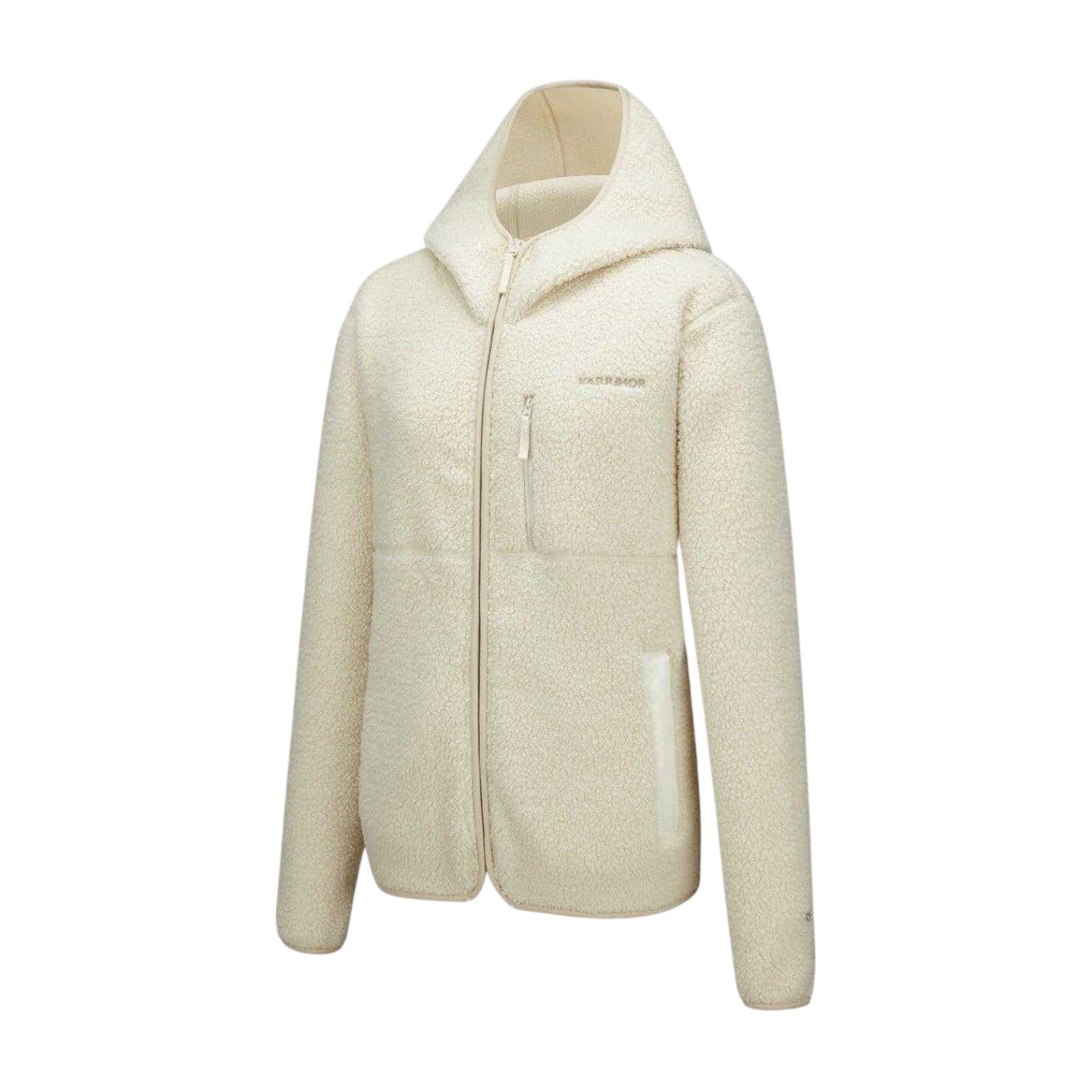 Cream - Side - Karrimor Womens-Ladies Tundra Sherpa Fleece Lightweight Hooded Jacket