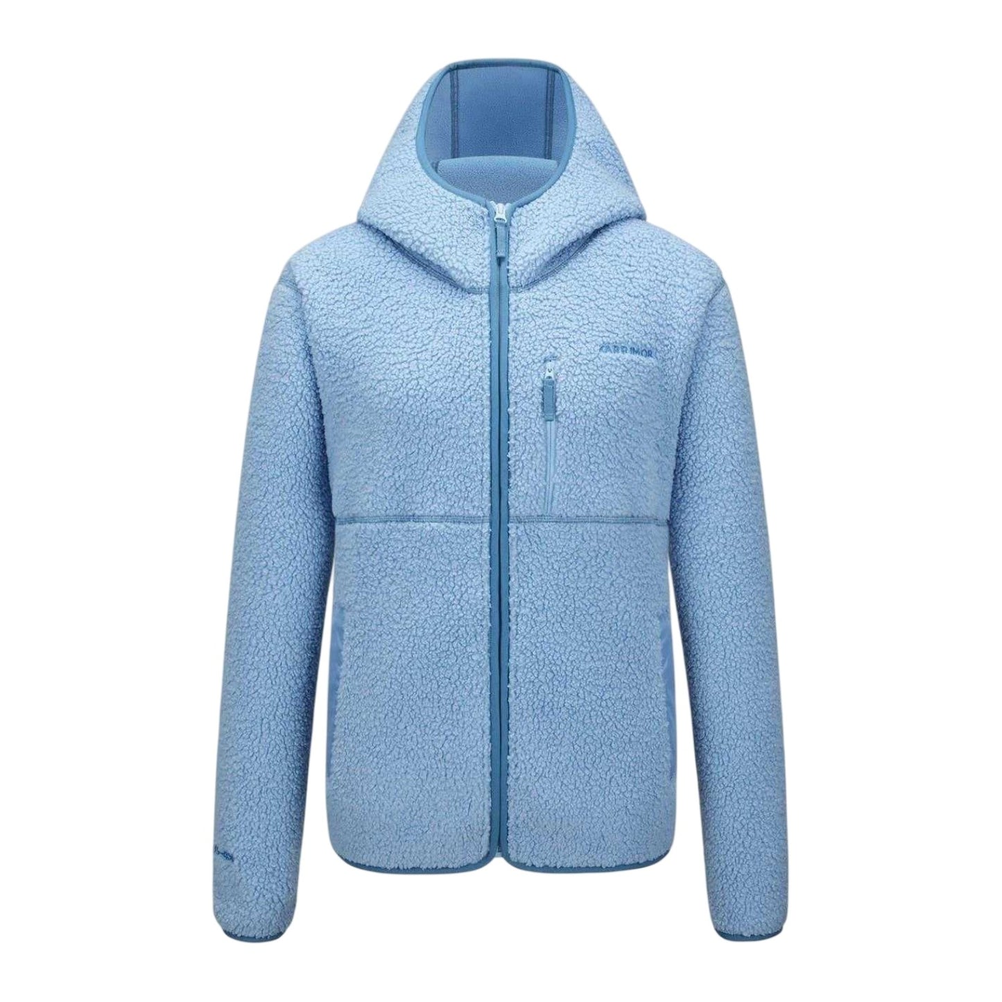 Blue - Front - Karrimor Womens-Ladies Tundra Sherpa Fleece Lightweight Hooded Jacket