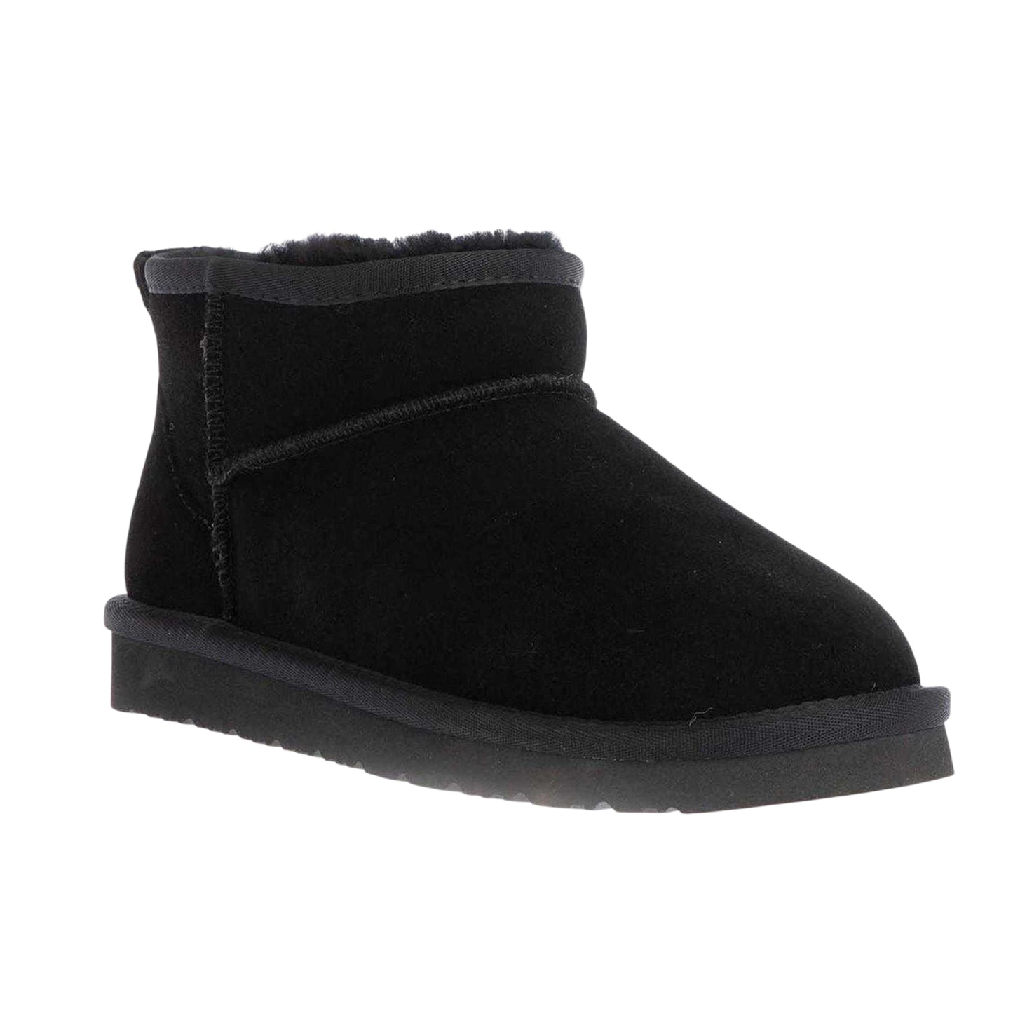 Black - Front - EverAu Womens-Ladies Finch Ultra Mini Classic Suede Ankle Boots