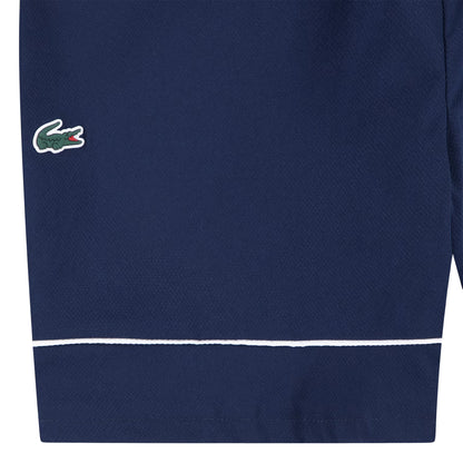 Marine Blue - Side - Lacoste Childrens-Kids Logo Ultra Dry Shorts