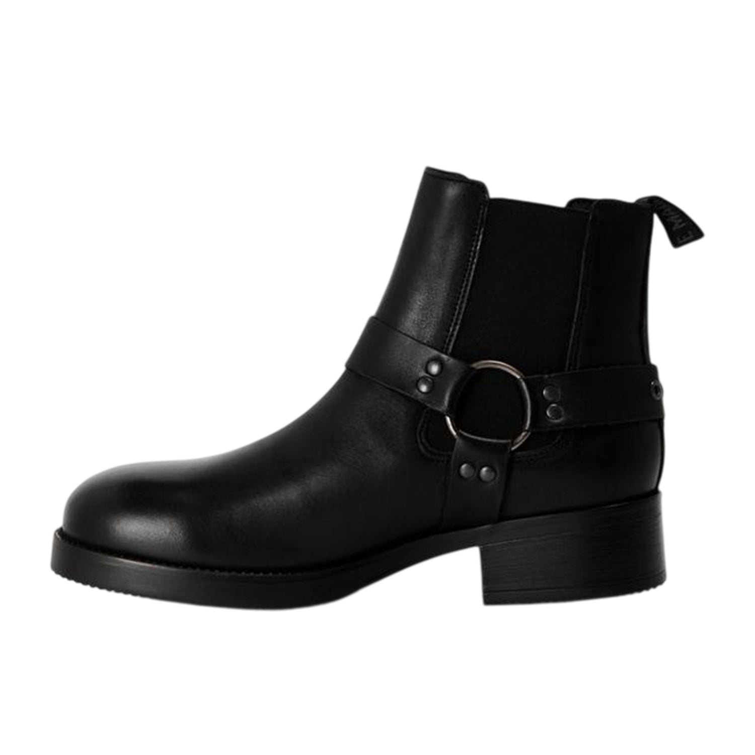 Black - Back - Steve Madden Womens-Ladies Antonn Leather Chelsea Boots