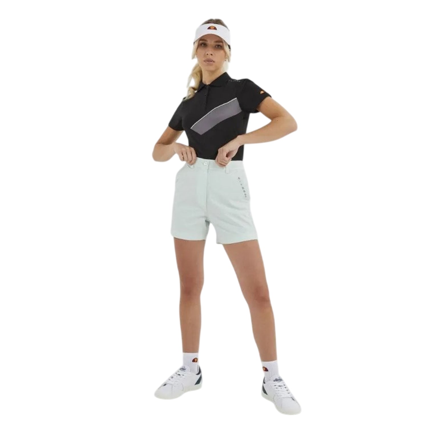 Light Green - Lifestyle - Ellesse Womens-Ladies Fayia Patterned Shorts