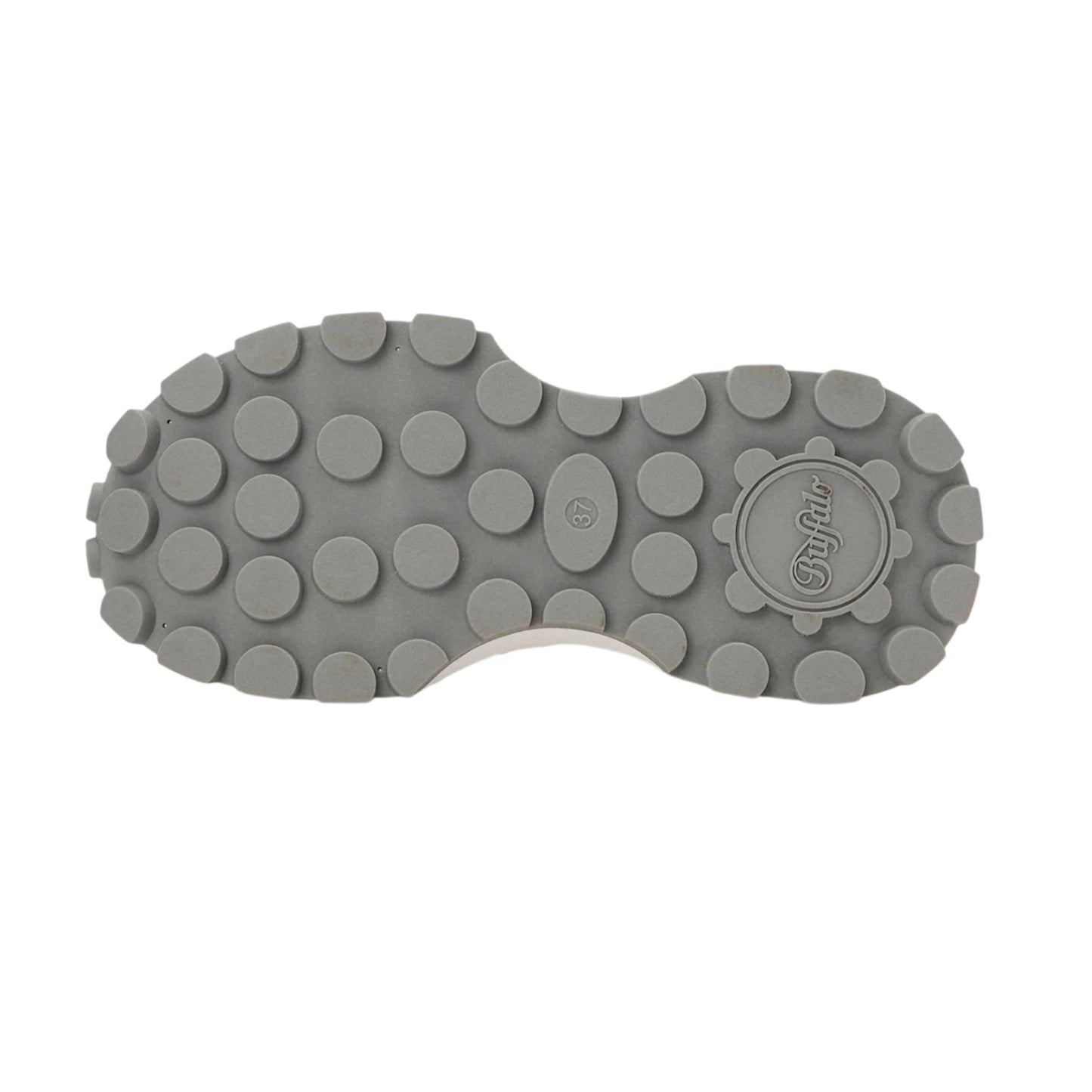 White - Pack Shot - Buffalo Womens-Ladies Vegan Flatform Sandals