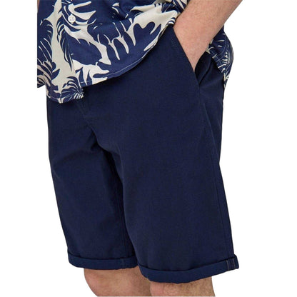 Dark Navy - Side - Only Mens Regular Shorts