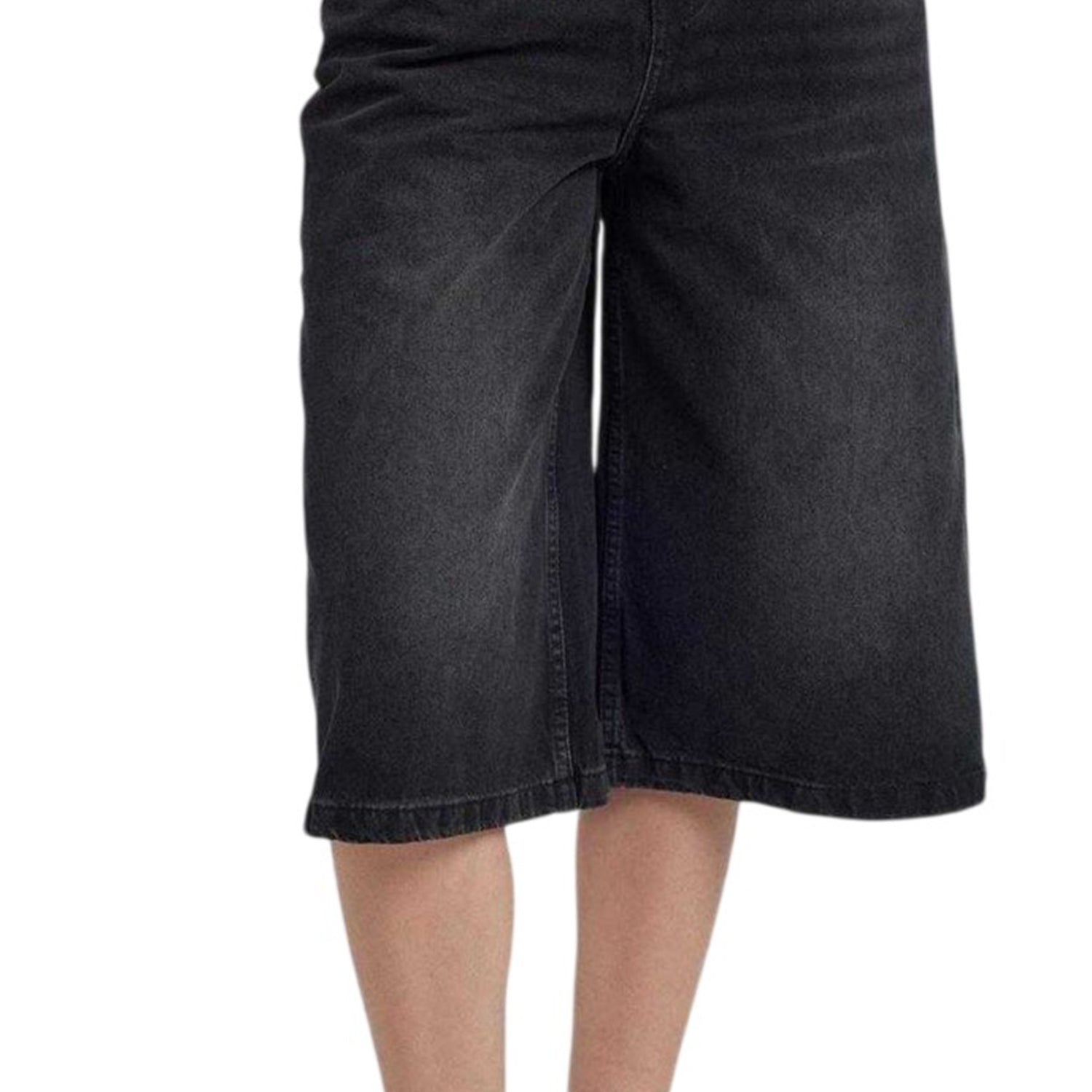 Charcoal - Side - The Ragged Priest Womens-Ladies Release Denim Shorts