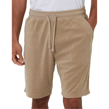 Mid Stone Washed - Side - Threadbare Mens Jonetta Relaxed Fit Shorts