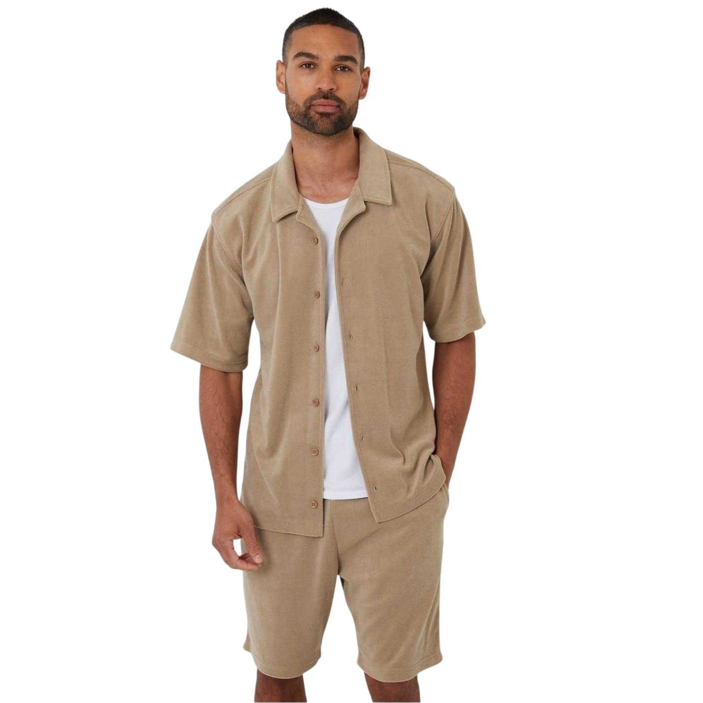 Mid Stone Washed - Lifestyle - Threadbare Mens Jonetta Relaxed Fit Shorts