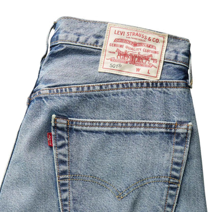 Light Blue - Lifestyle - Levis Mens 501 Original Circular Recycled Jeans