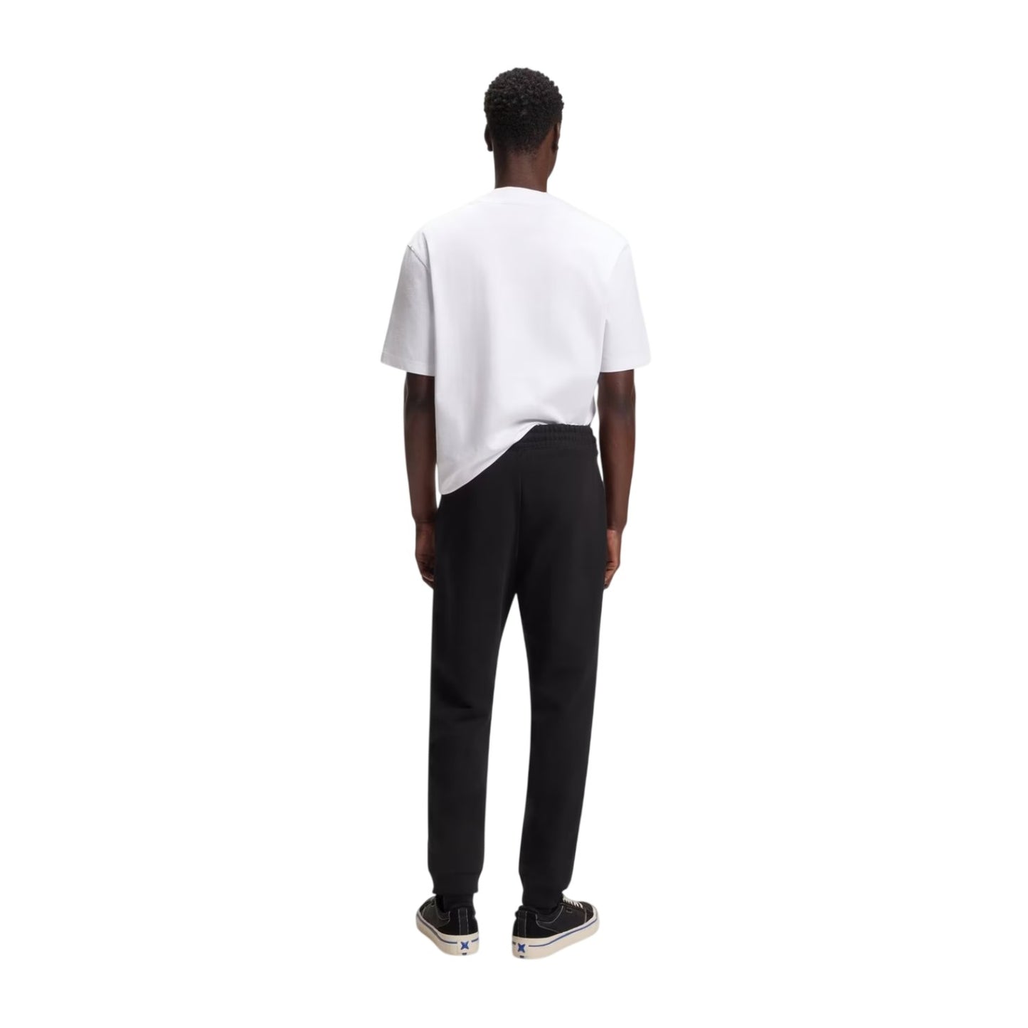 Black - Back - Hugo Mens Terrycloth Tracksuit Bottoms
