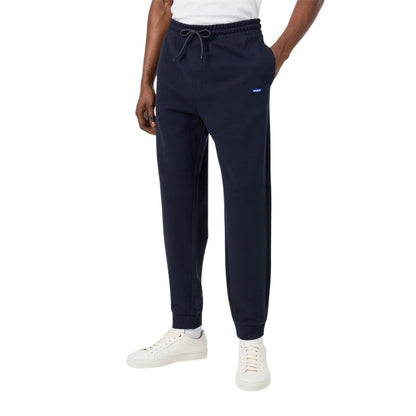Navy - Lifestyle - Hugo Mens Terrycloth Tracksuit Bottoms