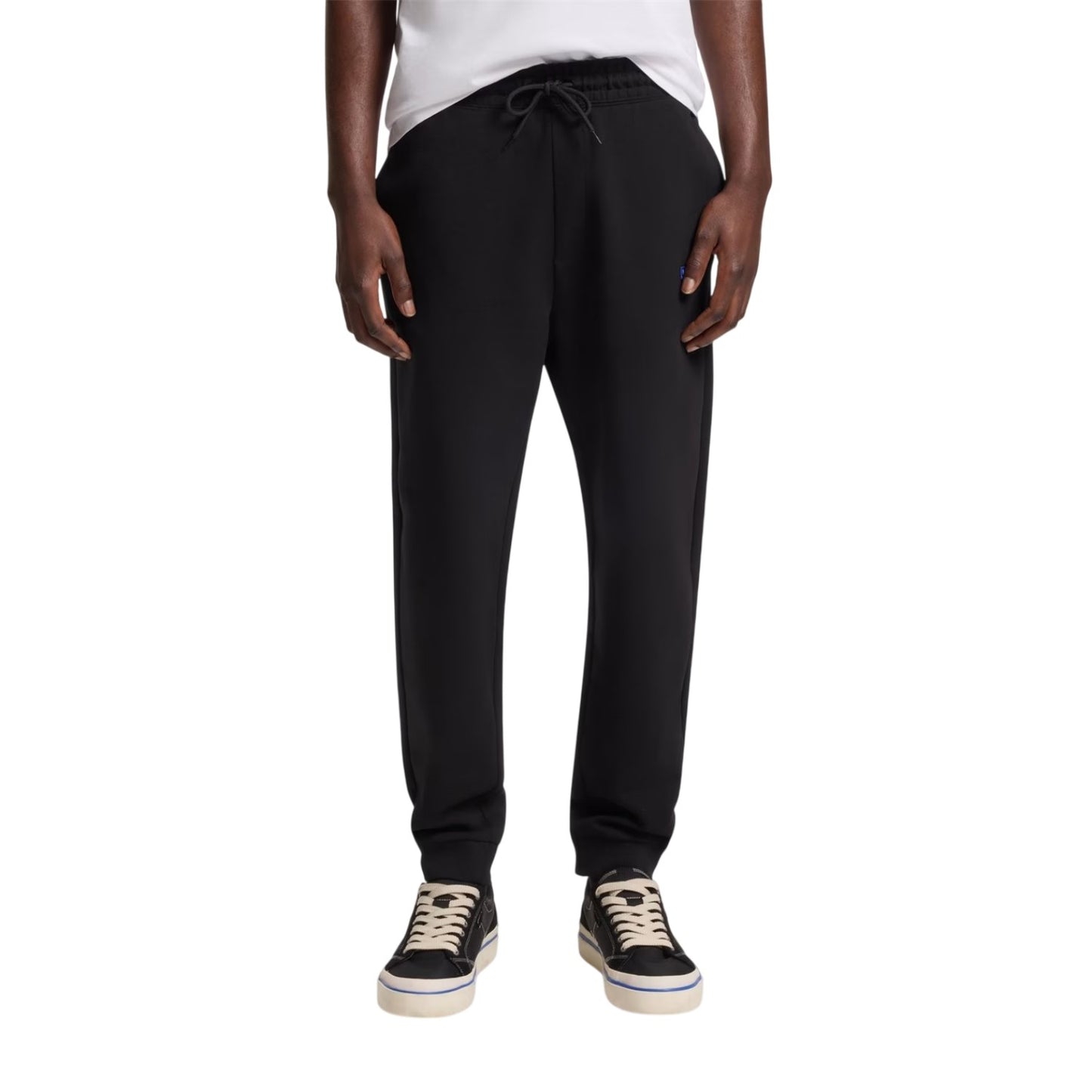 Black - Side - Hugo Mens Terrycloth Tracksuit Bottoms
