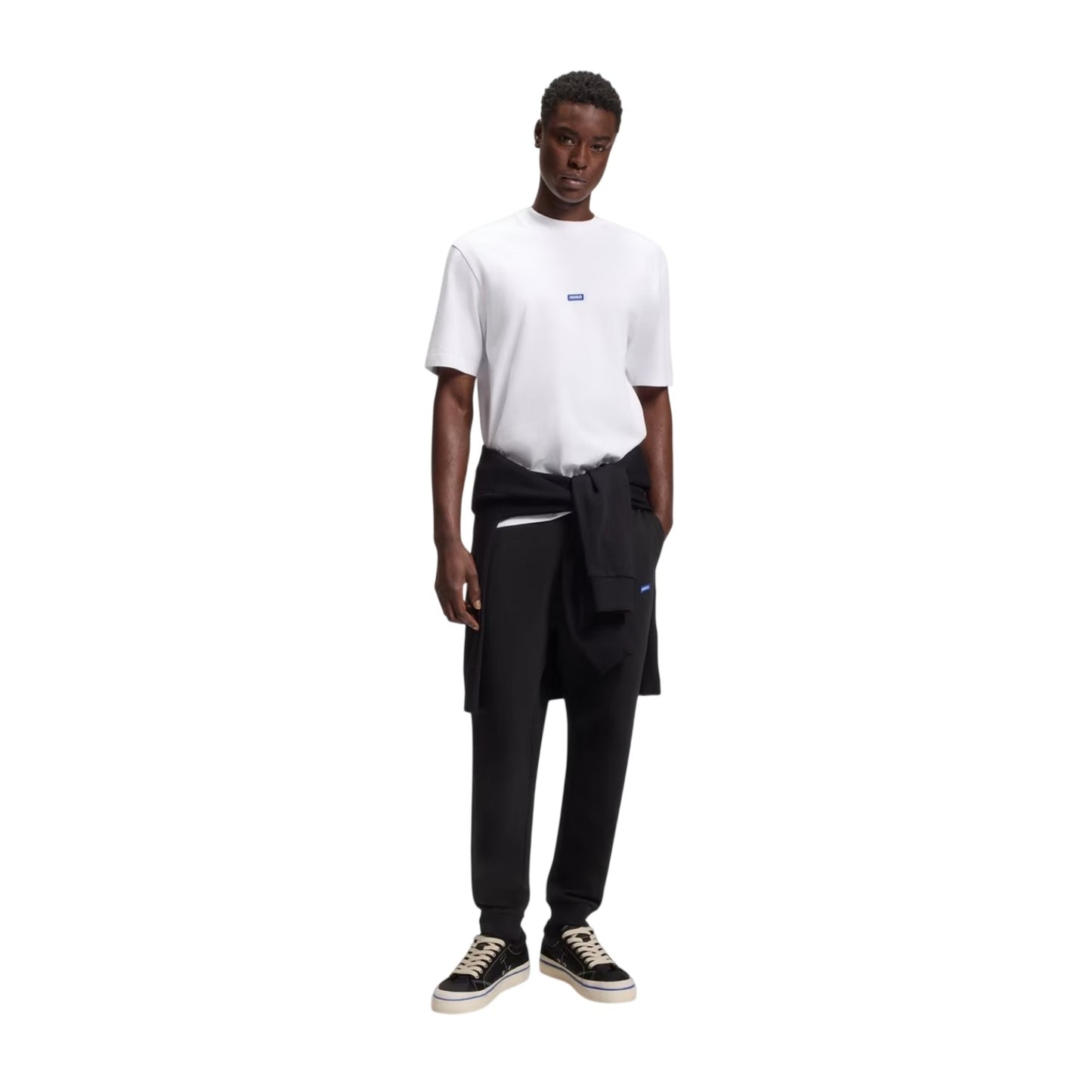 Black - Lifestyle - Hugo Mens Terrycloth Tracksuit Bottoms
