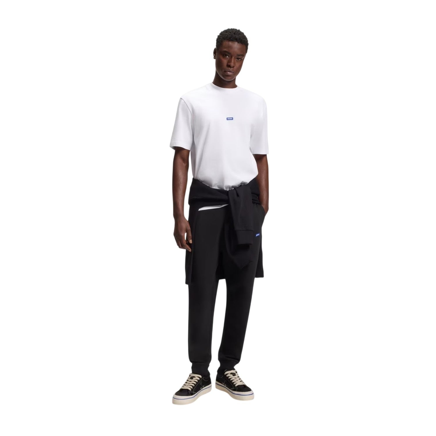 Black - Lifestyle - Hugo Mens Terrycloth Tracksuit Bottoms