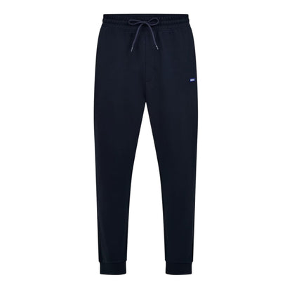 Navy - Front - Hugo Mens Terrycloth Tracksuit Bottoms