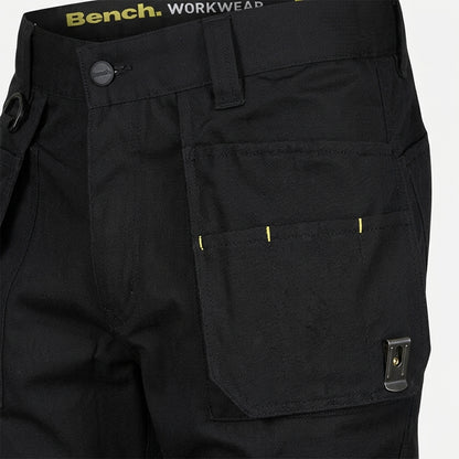 Black - Side - Bench Mens Nervada Holster Logo Trousers