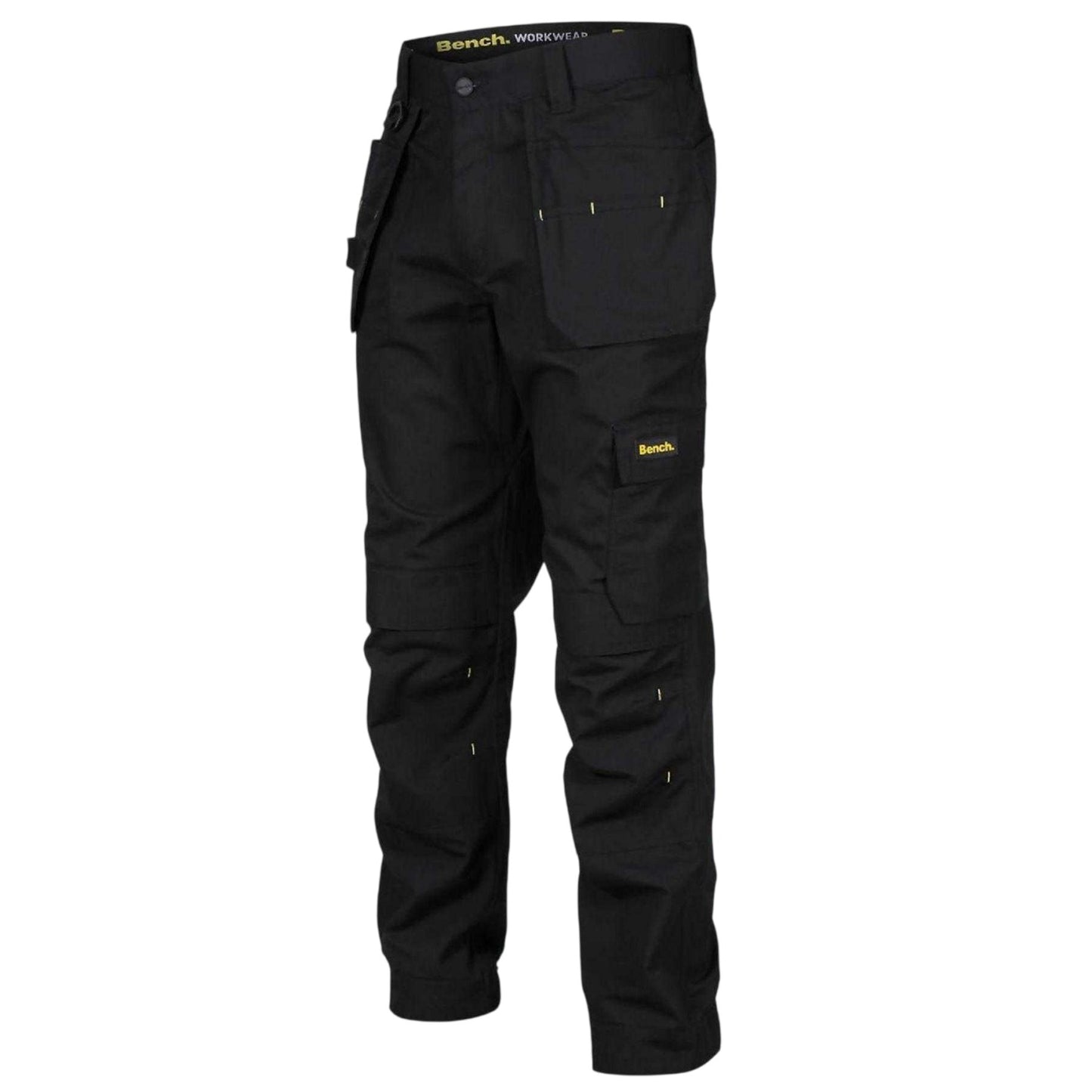 Black - Front - Bench Mens Nervada Holster Logo Trousers
