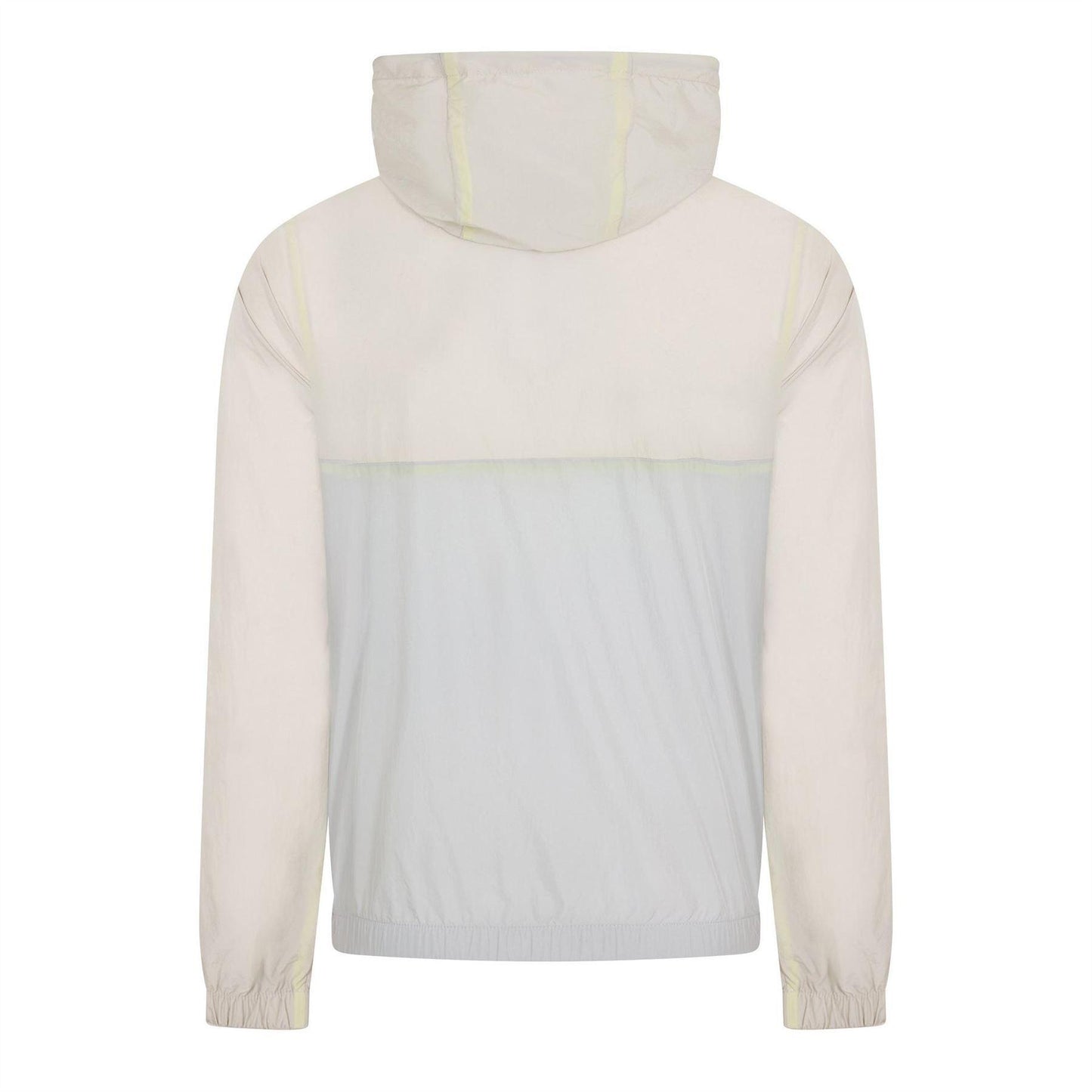 Grey-Lime-Light Blue - Back - Lacoste Mens Anorak Colour Block Blouson Jacket
