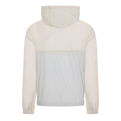 Grey-Lime-Light Blue - Back - Lacoste Mens Anorak Colour Block Blouson Jacket