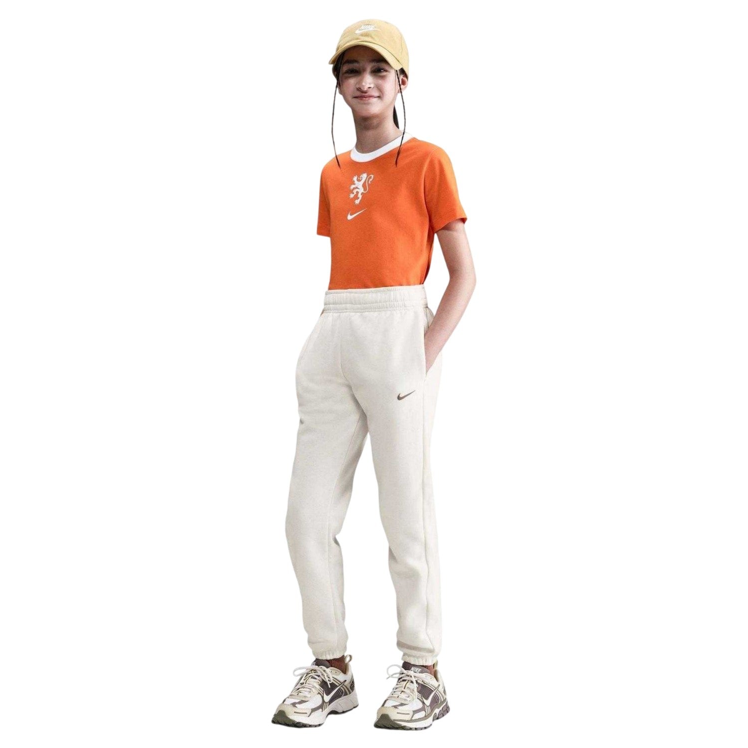 Sail-Moon Rock - Front - Nike Childrens-Kids NSW Fleece Plain Joggers