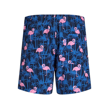 Navy Blazer - Back - Jack And Jones Mens Flamingo Swim Shorts