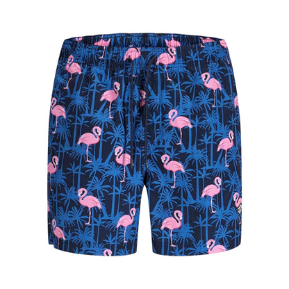 Navy Blazer - Front - Jack And Jones Mens Flamingo Swim Shorts