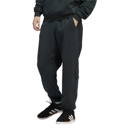 Green - Side - Adidas Mens Logo Skateboarding Joggers