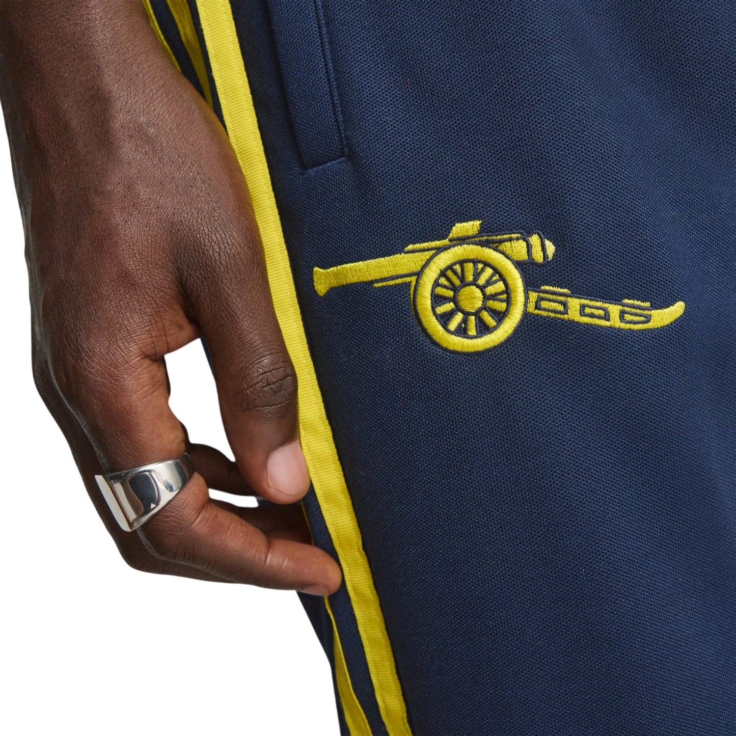 Blue - Side - Arsenal Mens Originals 25-26 Adidas Tracksuit Bottoms