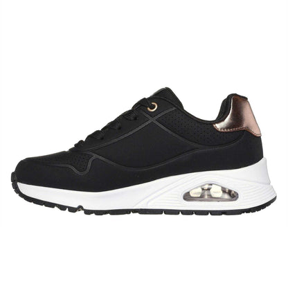 Black - Back - Skechers Childrens-Kids Stand On Air Trainers