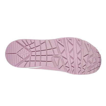 Pink-White - Lifestyle - Skechers Childrens-Kids Stand On Air Trainers