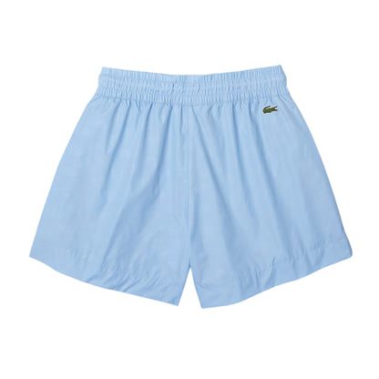 Blue - Back - Lacoste Womens-Ladies Fleece Casual Shorts