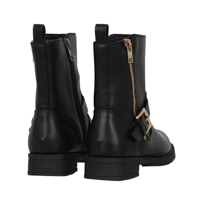 Black - Back - Miso Girls Bella Biker Boots