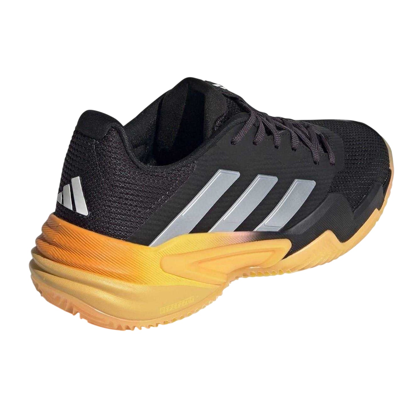 Black-Orange - Back - Adidas Womens-Ladies Barricade 13 Gradient Tennis Shoes