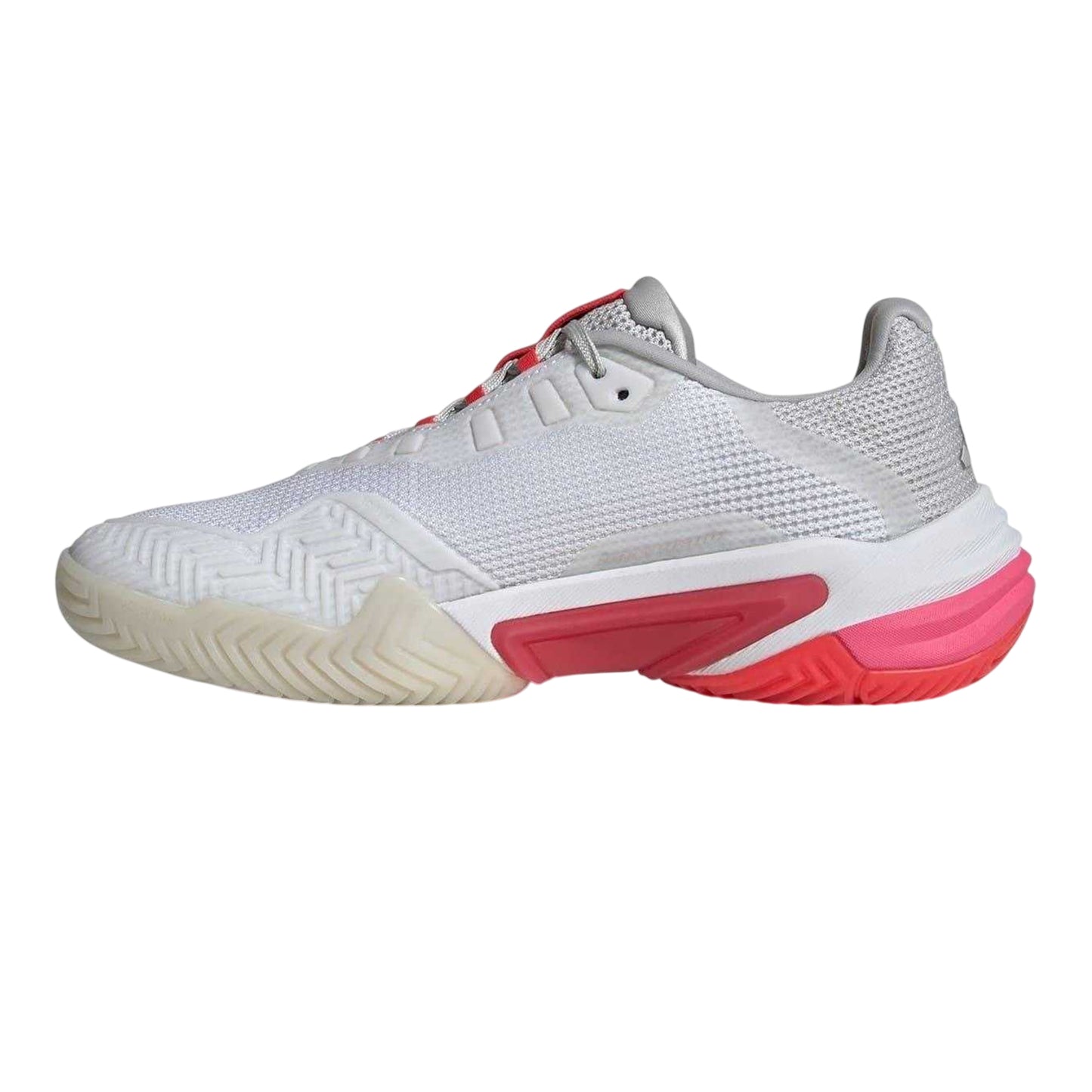 White-Pink - Side - Adidas Womens-Ladies Barricade 13 Gradient Tennis Shoes