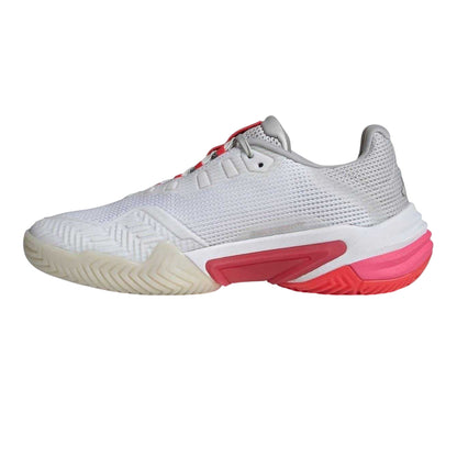 White-Pink - Side - Adidas Womens-Ladies Barricade 13 Gradient Tennis Shoes