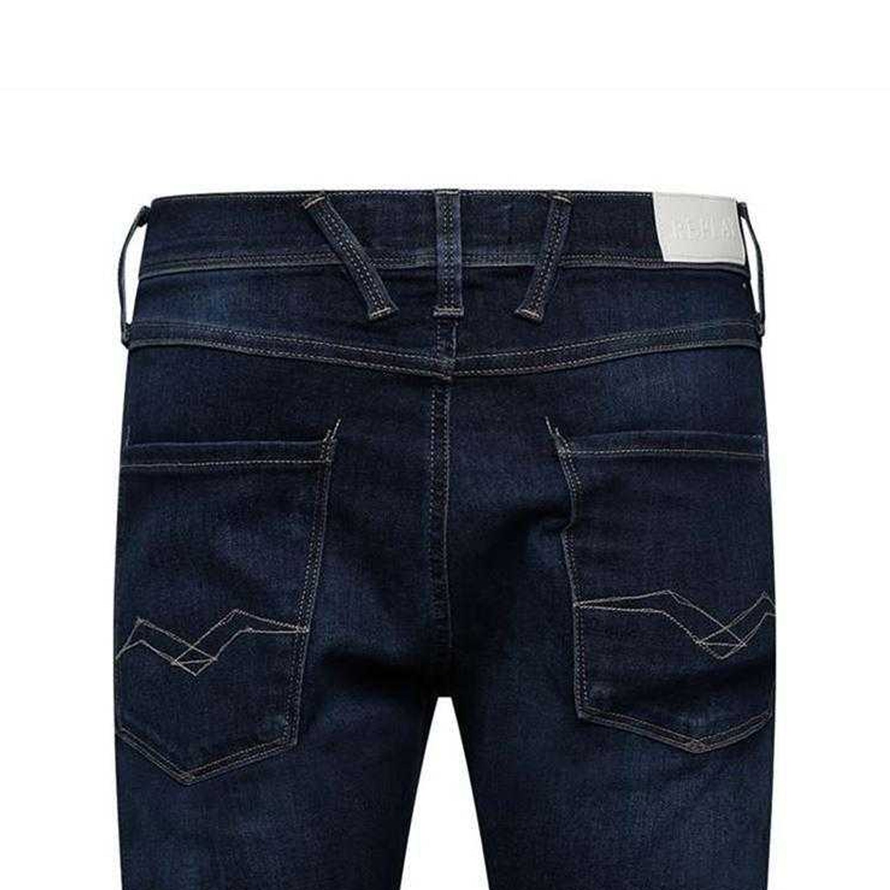 Blue - Side - Replay Mens Anbass Slim Jeans