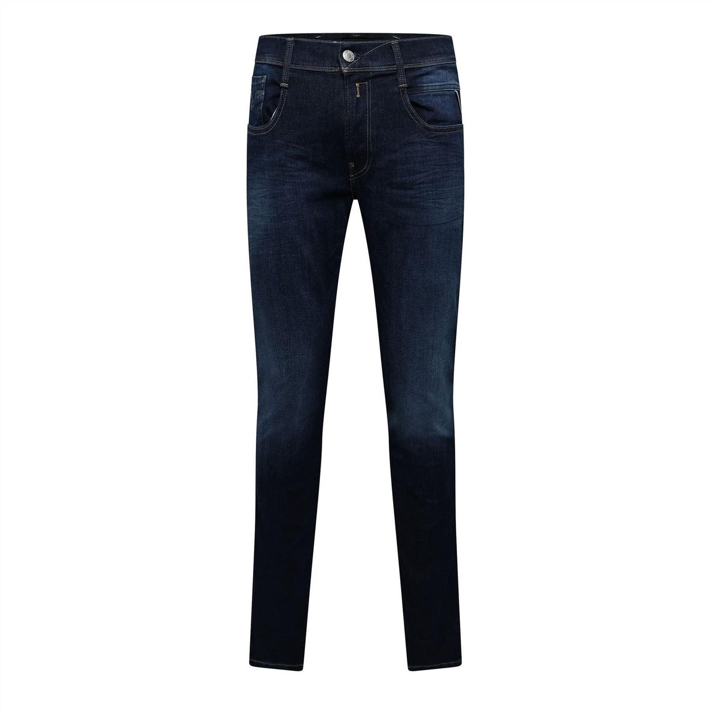 Blue - Front - Replay Mens Anbass Slim Jeans