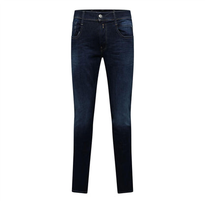 Blue - Front - Replay Mens Anbass Slim Jeans
