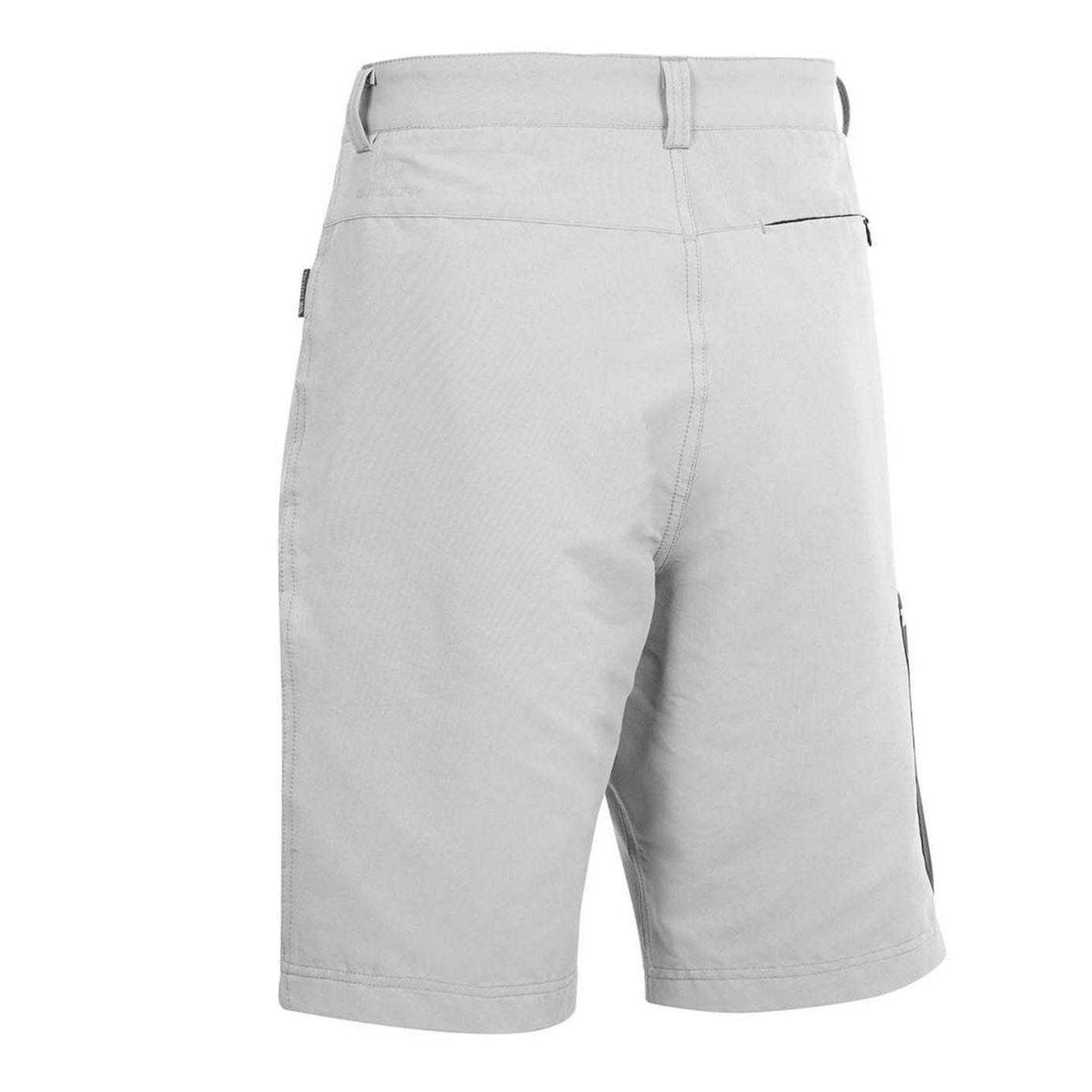 Grey - Back - Trespass Mens Cargo Shorts