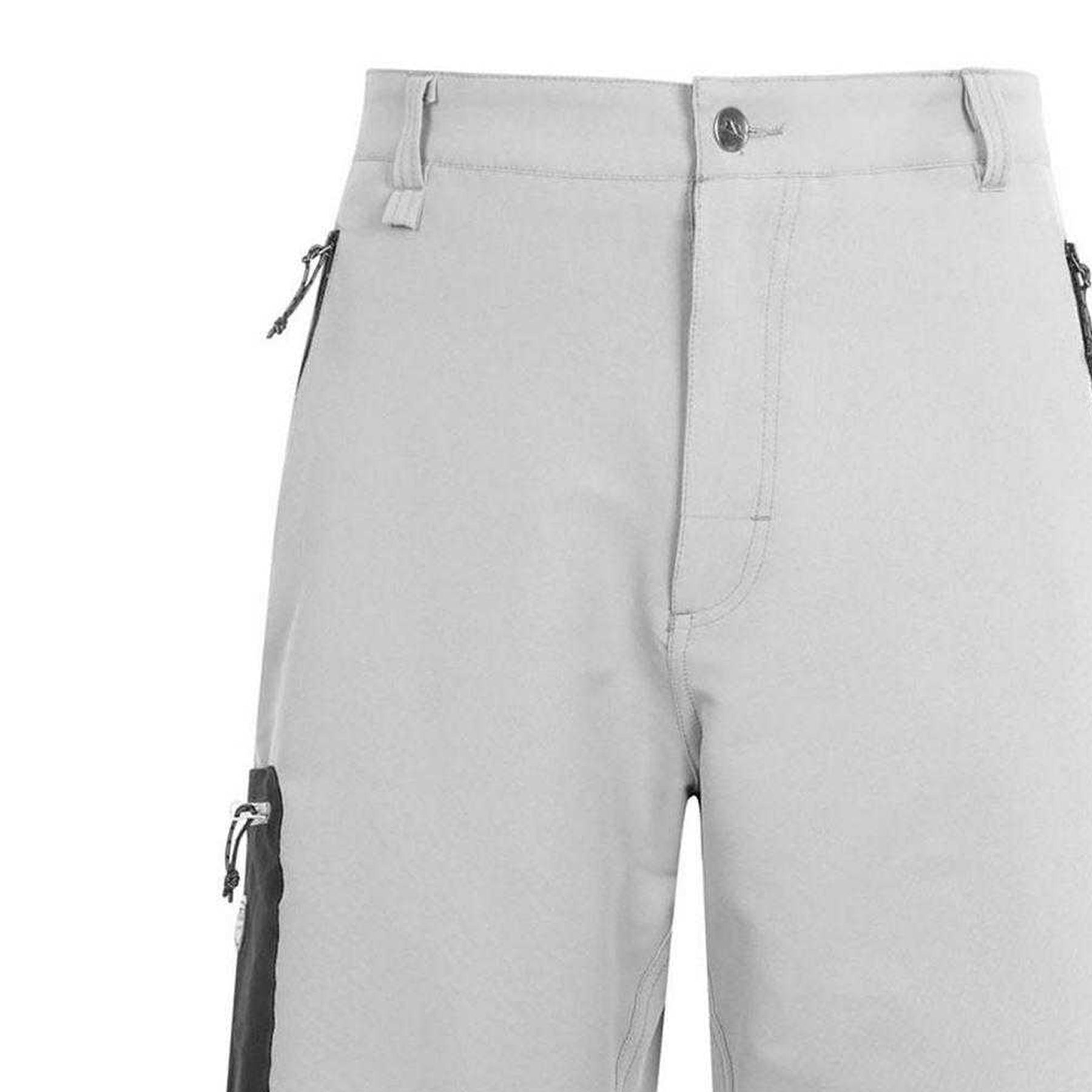 Grey - Side - Trespass Mens Cargo Shorts