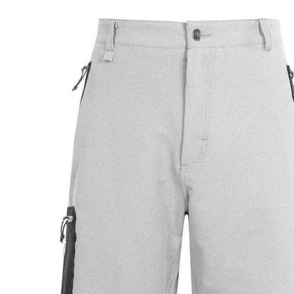 Grey - Side - Trespass Mens Cargo Shorts