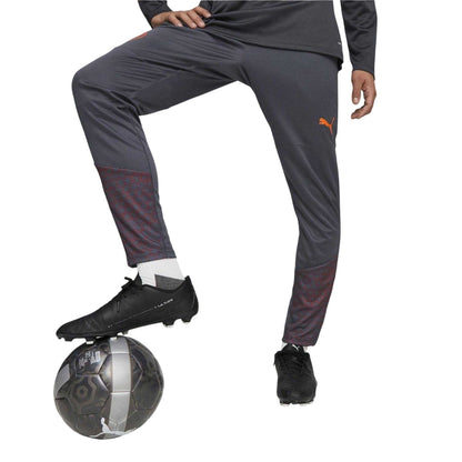 Grey - Side - Manchester City FC Unisex Adult 23-24 Tracksuit Bottoms