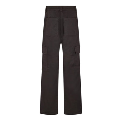 Black - Back - JJXX Womens-Ladies Straight Cargo Trousers