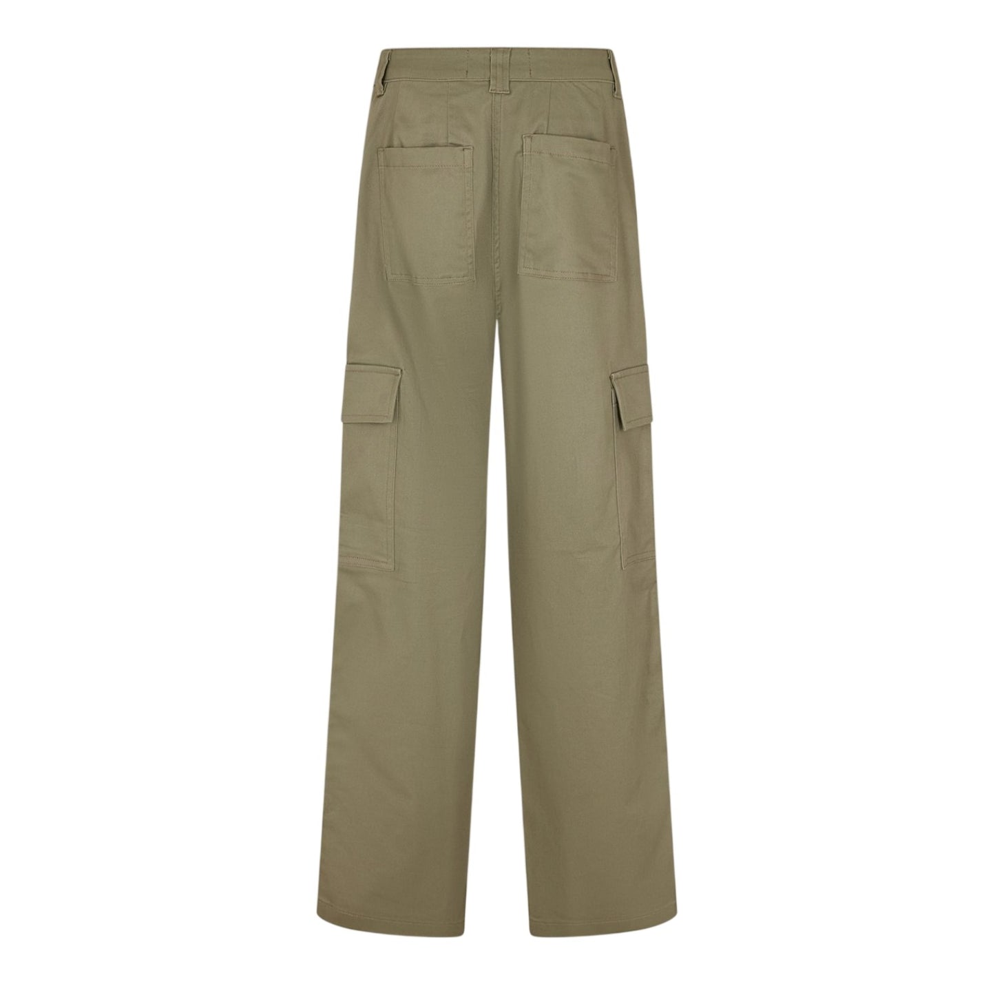 Dusty Olive - Back - JJXX Womens-Ladies Straight Cargo Trousers