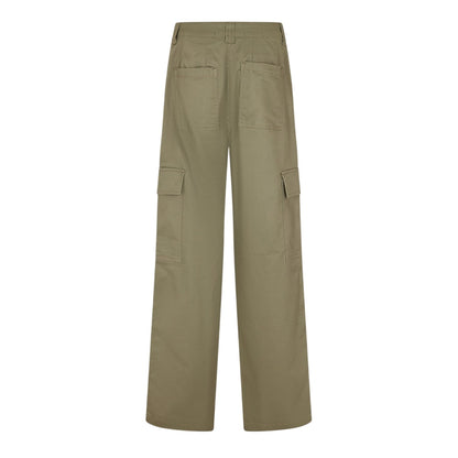 Dusty Olive - Back - JJXX Womens-Ladies Straight Cargo Trousers